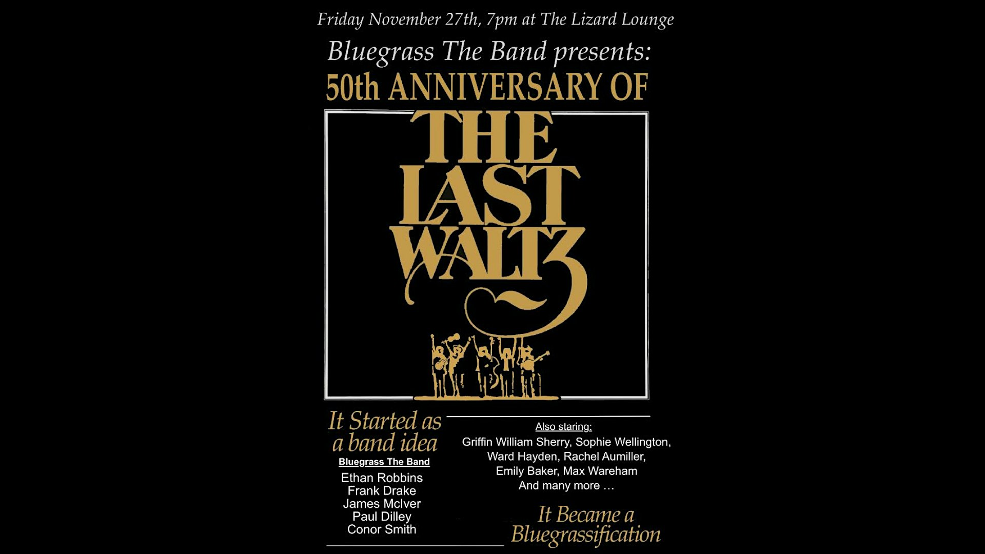 Bluegrass: The Band, The Last Waltz 50th Anniversary
